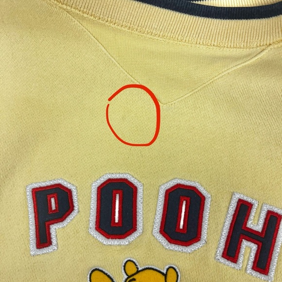 Vintage DisneyLand Resort Winnie The Pooh Grin and Bear It Sweatshirt Unisex L - Picture 7 of 9